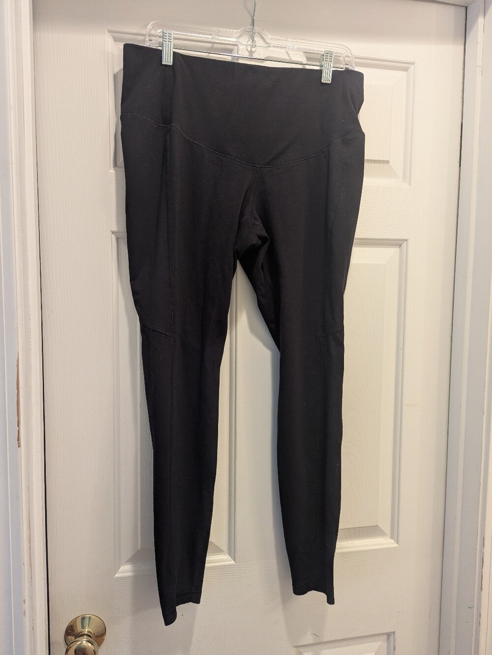 Livi Active Black Control Tech Sculpting Leggings Zippers Sz 14/16 *EUC